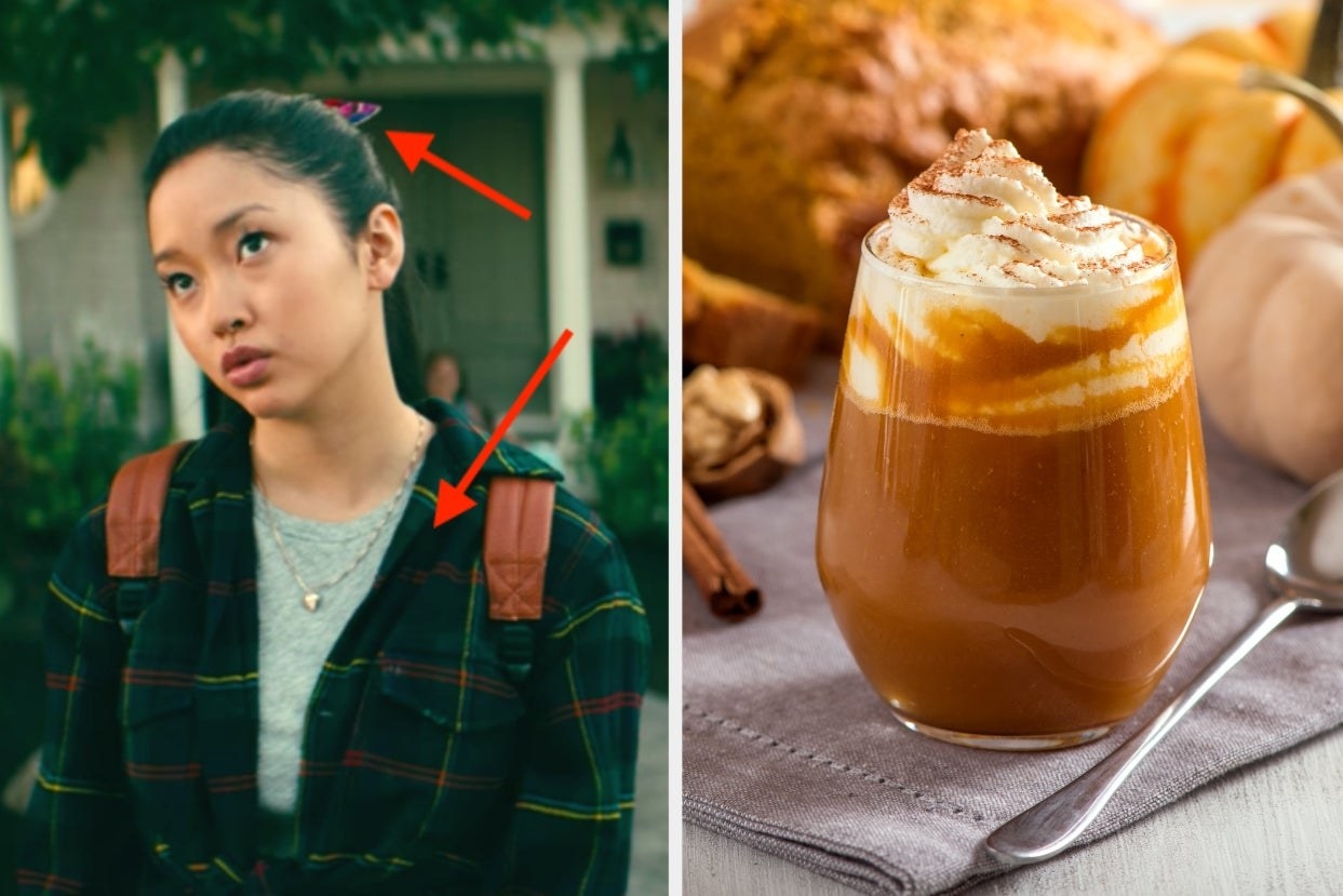 Lara Jean from &quot;To All The Boys I&#x27;ve Loved Before&quot; and a pumpkin spiced latte.
