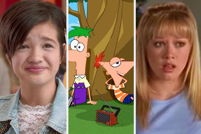 Andie from &quot;Andie Mack,&quot; Phineas and Ferb, and Lizzie from &quot;Lizzie McGuire.&quot;