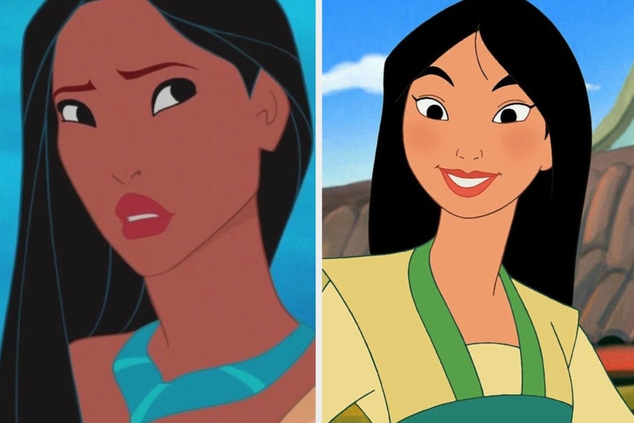Pocahontas and Mulan