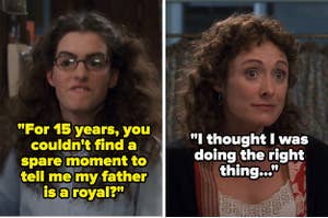 Mia Thermopolis yells at her mom for not telling her she was a princess