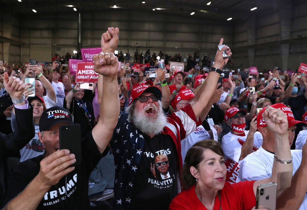 Trump Mocks COVID-19 Mask Use At Campaign Rally