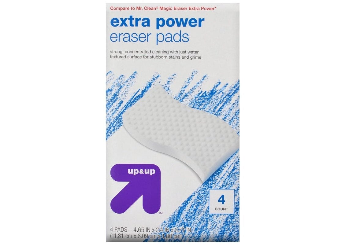 Package of four eraser pads