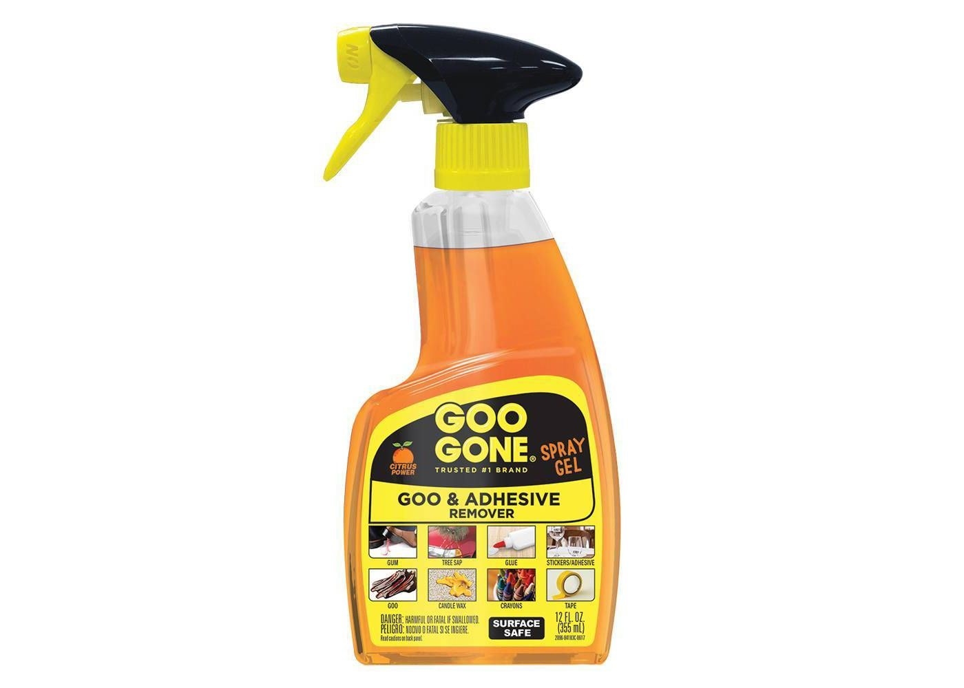 Bottle of goo remover