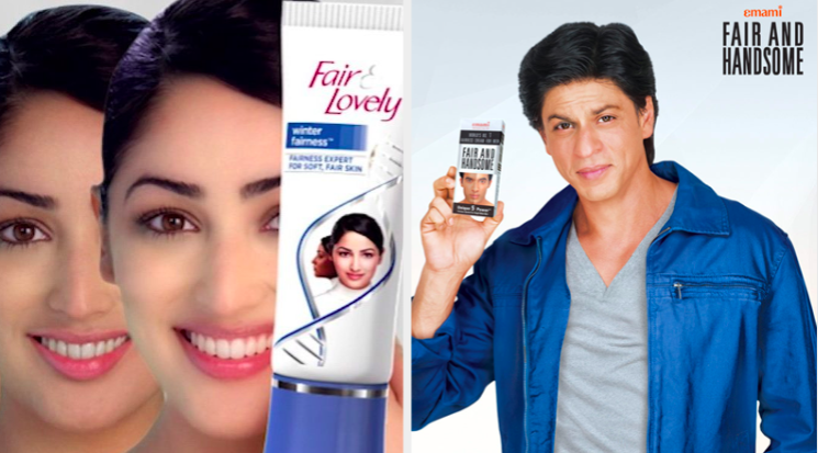 actress yami gautam endorses fair and lovely while shah rukh khan promotes fair and handsome