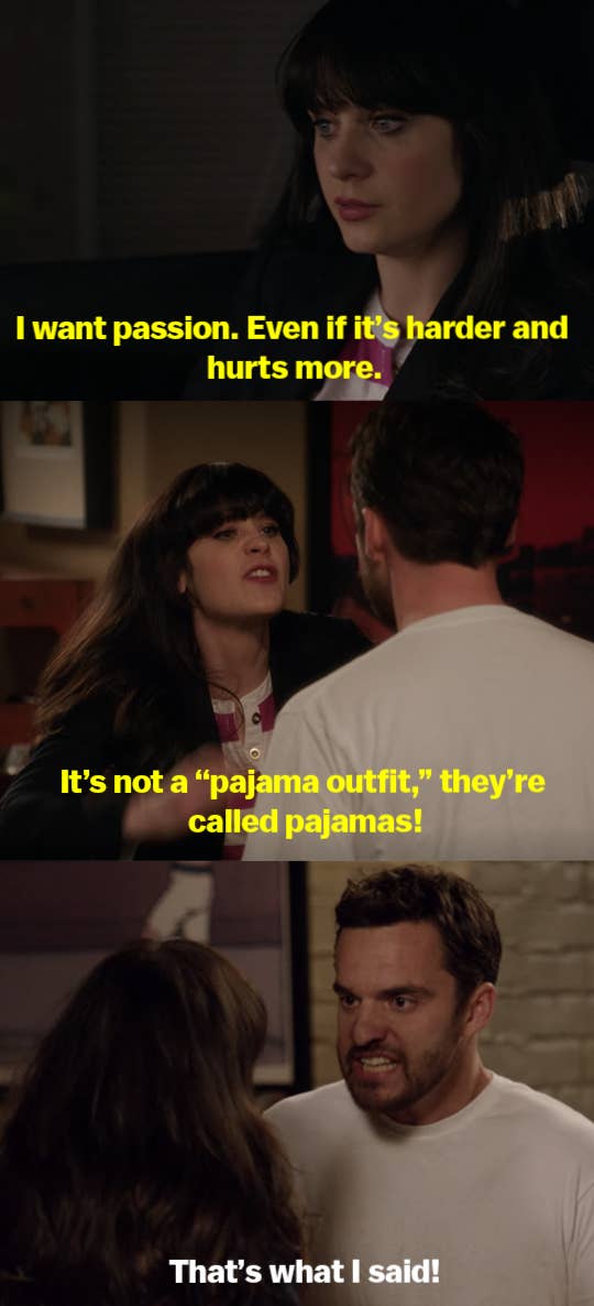 Jess says she wants passion, then fights with Nick right after over him reuniting with Caroline