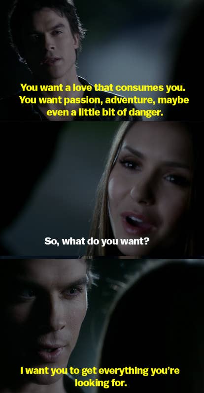 Damon Salvatore You Want A Love That Consumes You Vampire Diaries Quotes You Want A Love That Consumes You