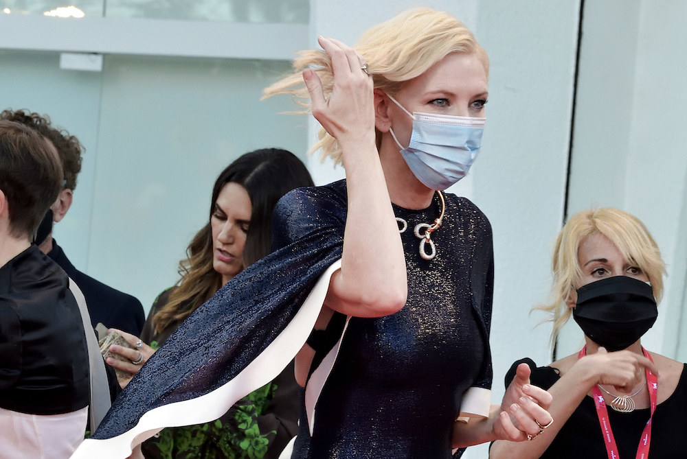 Download Cate Blanchett Wore A Mask And Looked Amazing As Usual PSD Mockup Templates