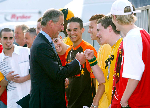 prince charles fist bumping 