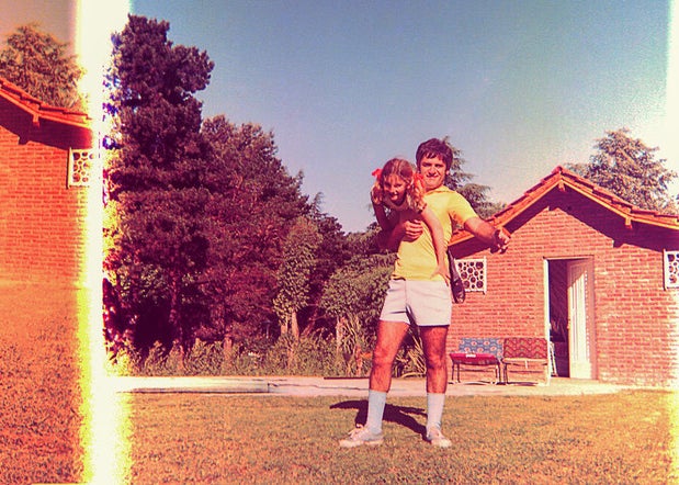 A retro, highly saturated polaroid picture