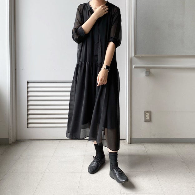 これ ユニクロには見えないでしょ 1990円の シフォンワンピ 高級感がすごいんです