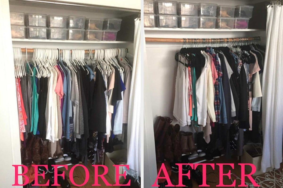 How To Instantly Make Your Closet Look Neater - Organized-ish