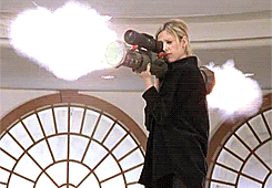 Buffy killing the Judge with a bazooka on Buffy The Vampire Slayer