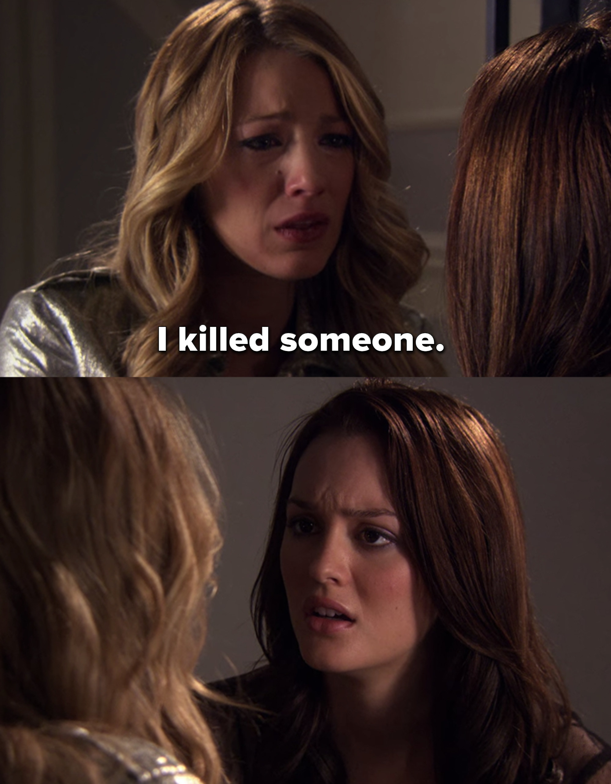 a crying Serena tells a shocked Blair she killed someone