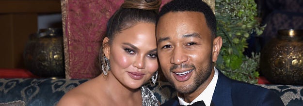 Chrissy Teigen and John Legend smiling together