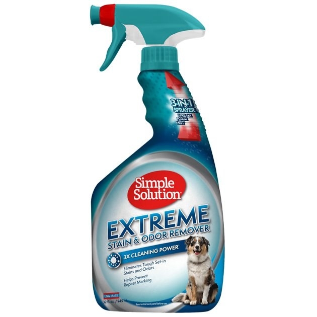 Bottle of Simple Solution Extreme stain and odor remover