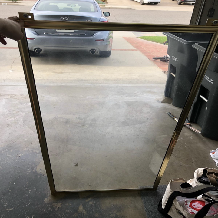 reviewer photo of glass door looking clear