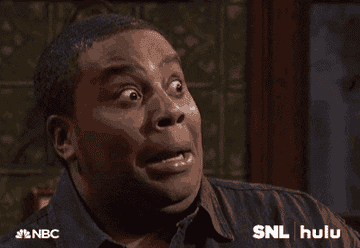 Kenan Thompson looking scared on SNL