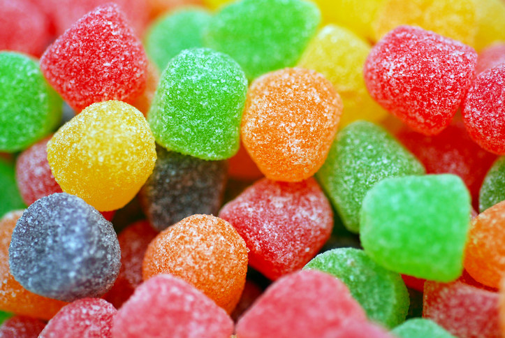 Colorful candy jujubes
