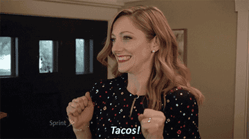 Judy enthusiastically saying &quot;Tacos&quot;