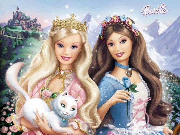 Two Barbie sisters in a magical kingdom