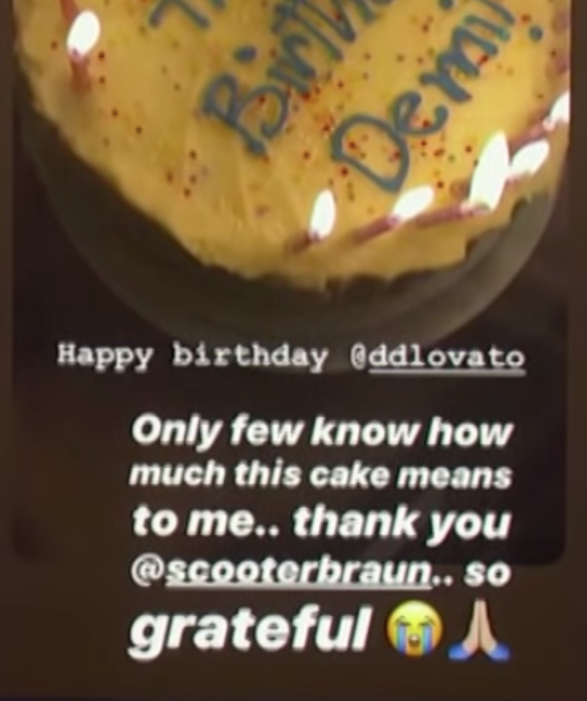 Demi Lovato&#x27;s birthday cake