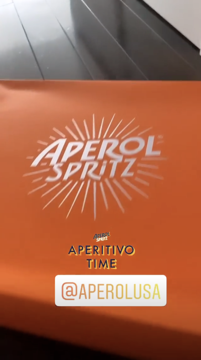 Orange Aperol Spritz box 