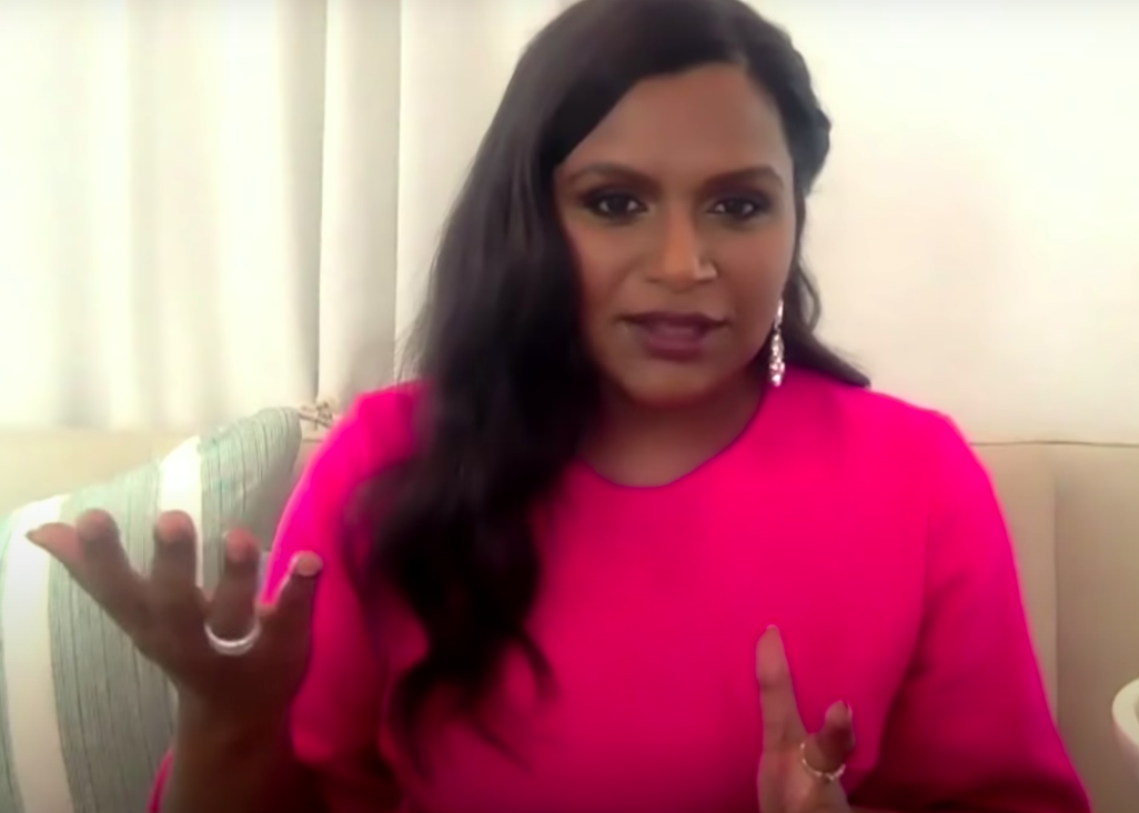 Mindy Kaling on Stephen Colbert's talk show