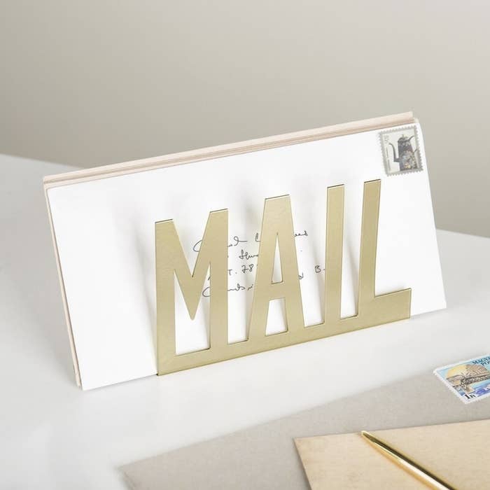 The mail organizer with mail 