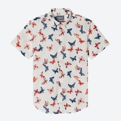 Riviera shirt in butterfly pattern