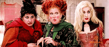 The Sanderson sisters from Hocus Pocus