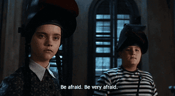 Wednesday and Pugsley from Addams Family Values