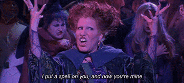 Winnie from Hocus Pocus during &quot;I Put a Spell On You&quot; scene