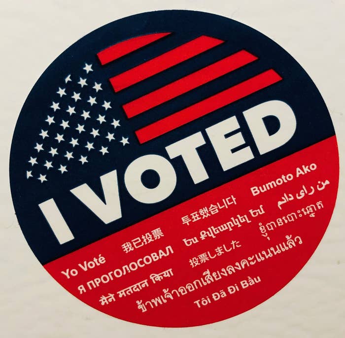 An &quot;I Voted&quot; sticker