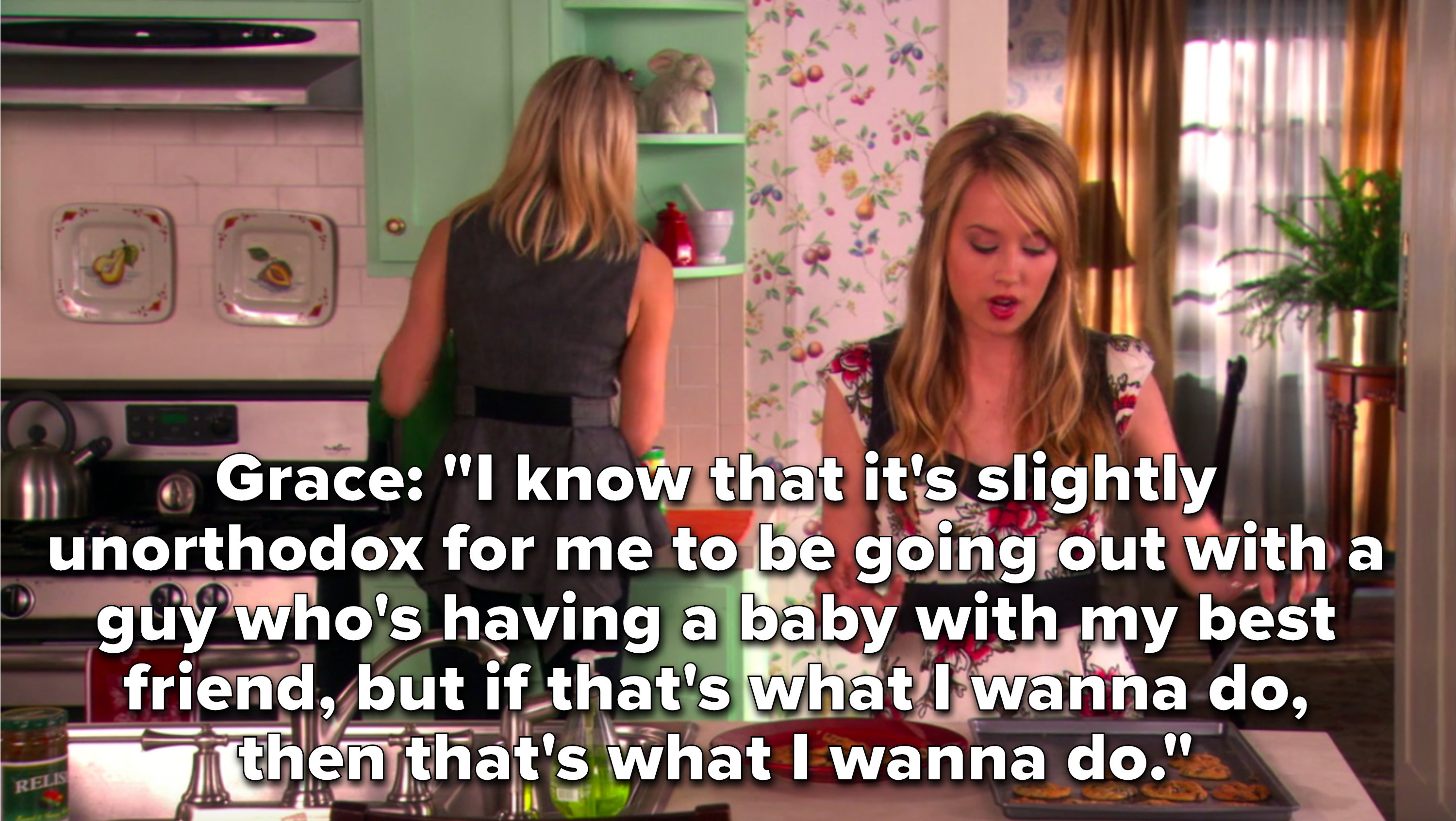 Grace: &quot;I know it&#x27;s unorthodox for me to be going out with a guy who&#x27;s having a baby with my best friend, but if that&#x27;s what I wanna do, then that&#x27;s what I wanna do&quot;