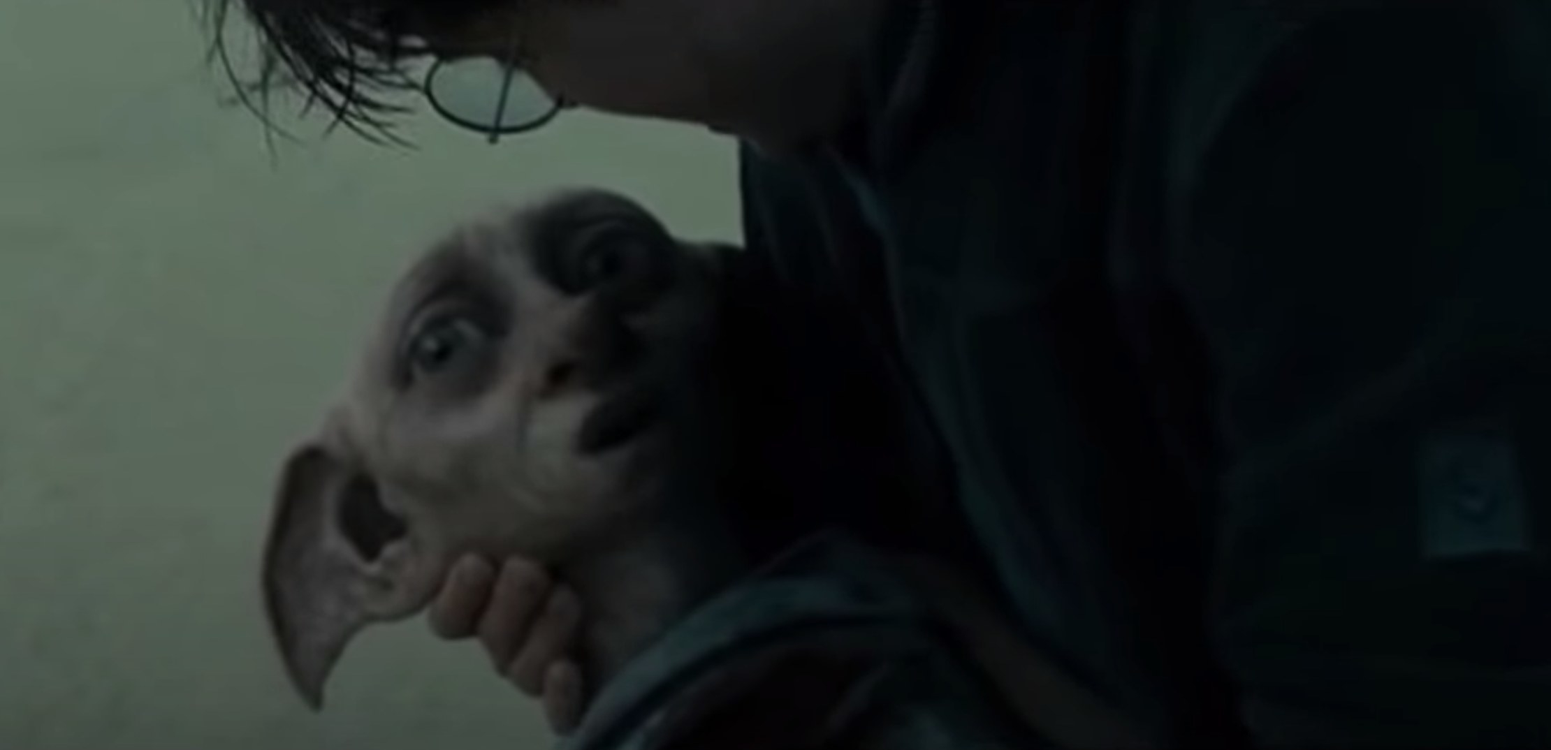 Dobby in Harry Potter&#x27;s arms