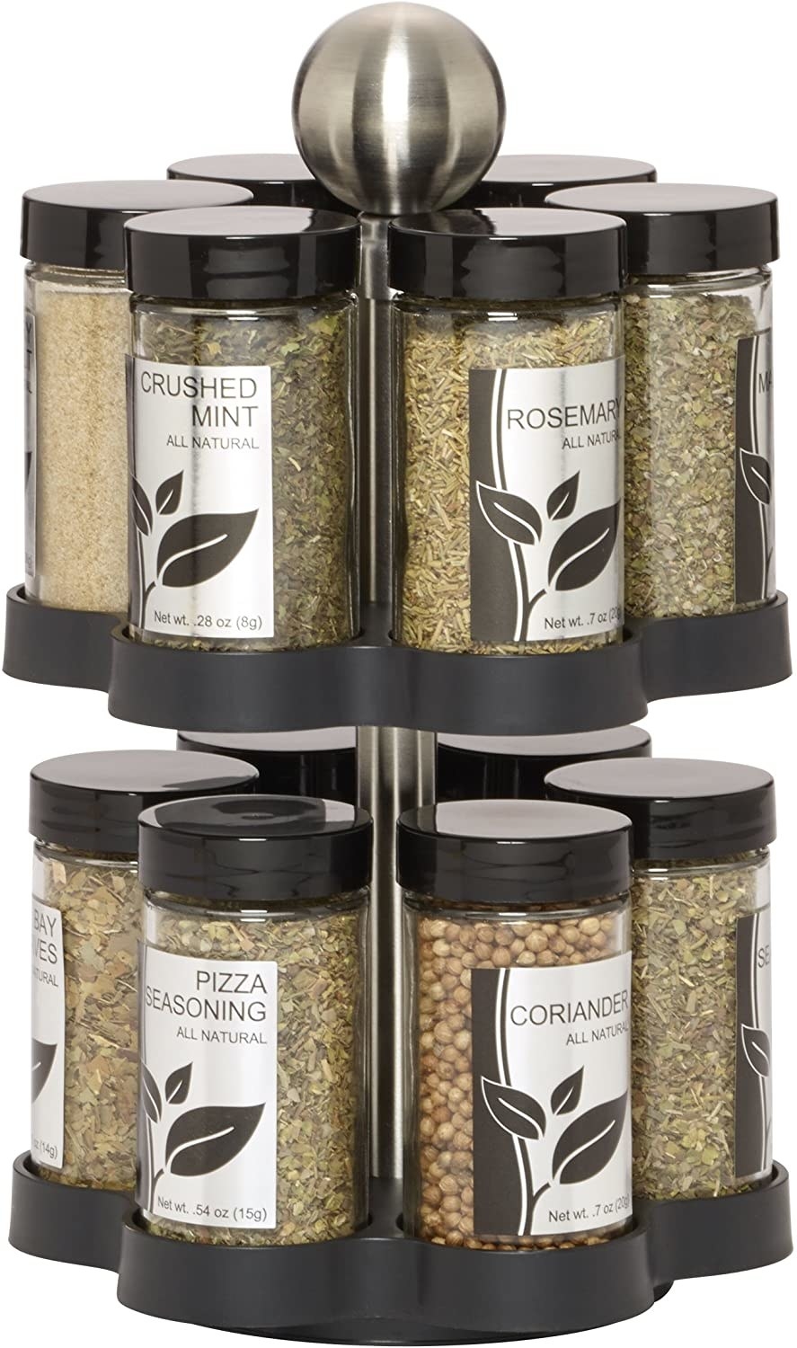 Spices in a carousel