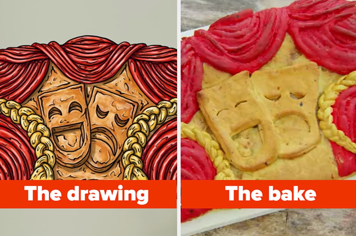 Great British Bake Off Bakes Vs. Drawings