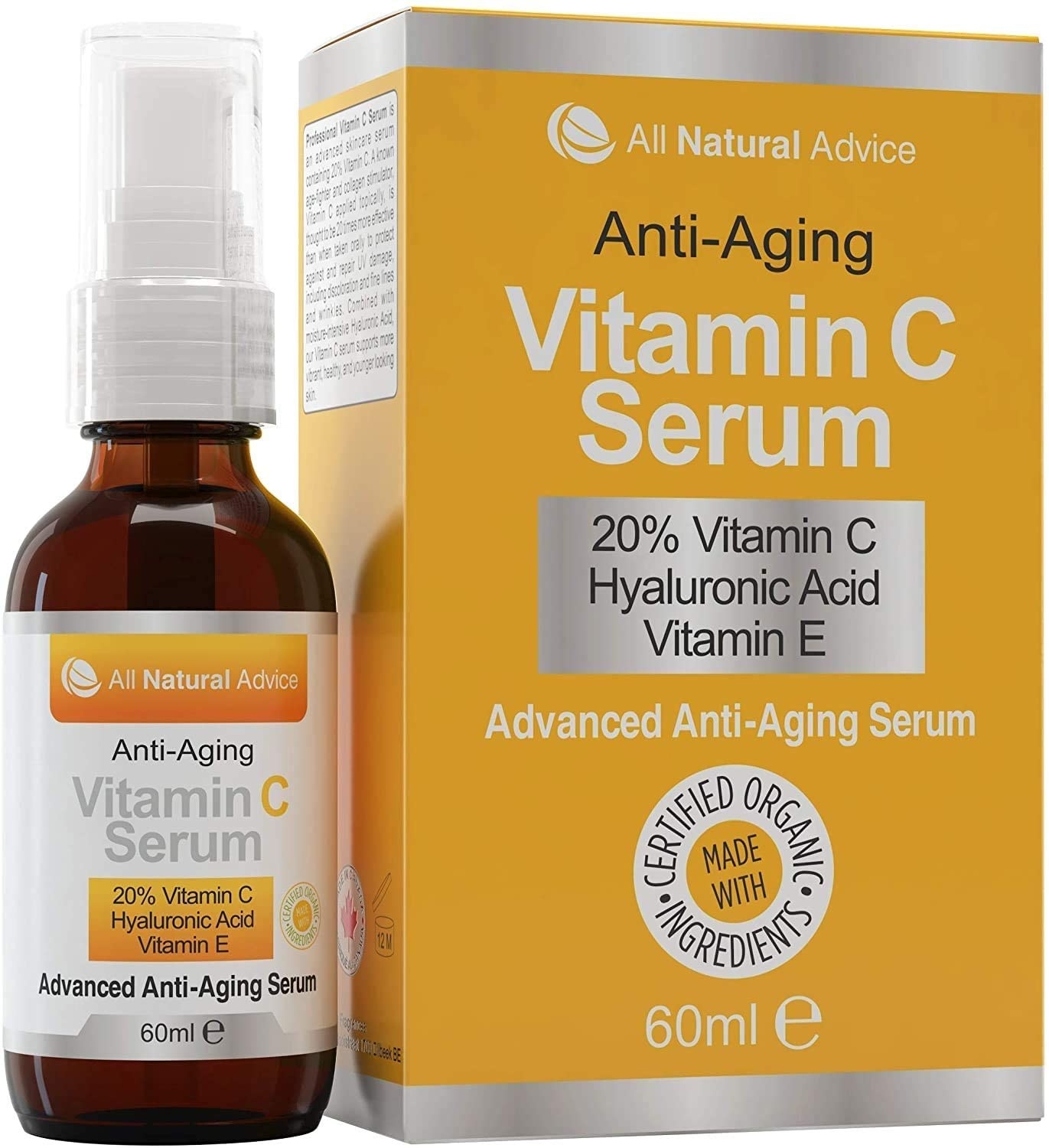 A bottle of the serum