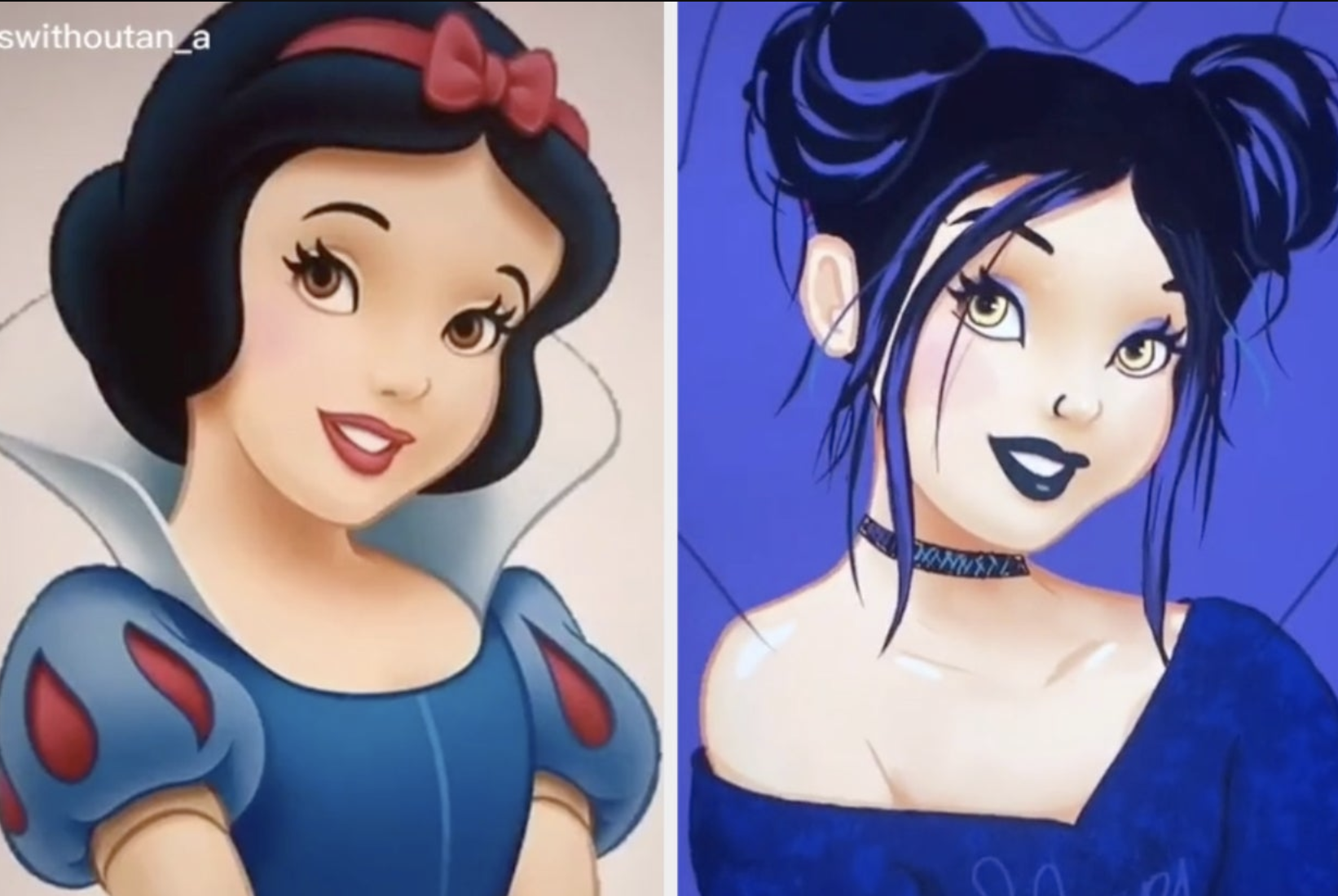 Before and after Snow White.