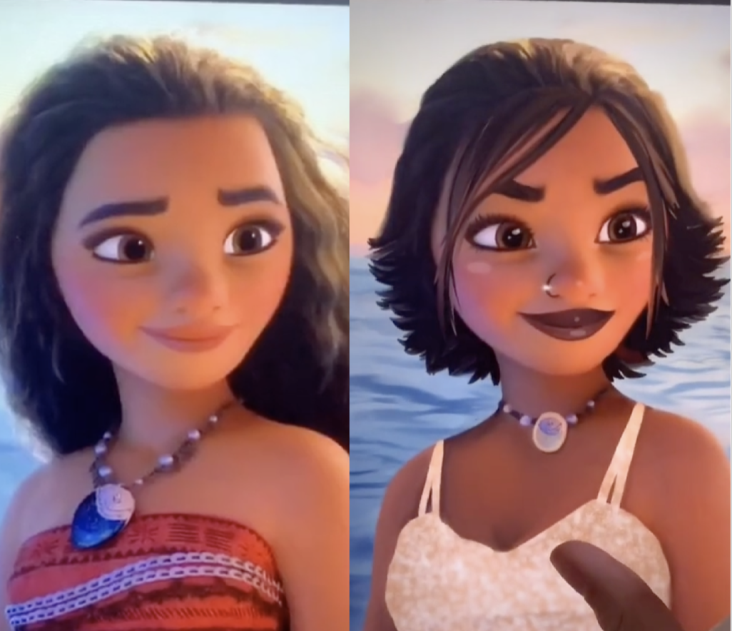 Before and after Moana.