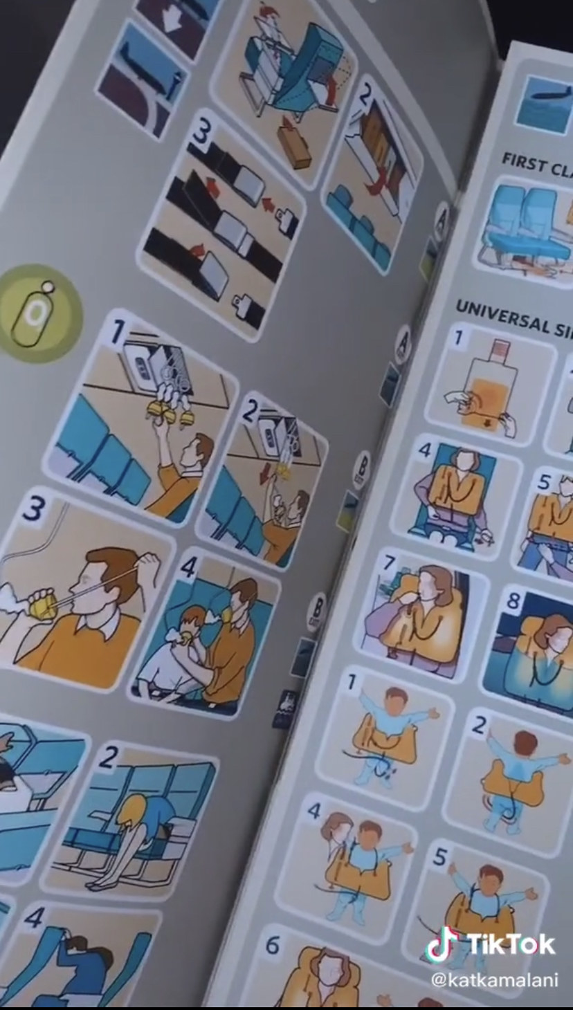 An airplane safety manual