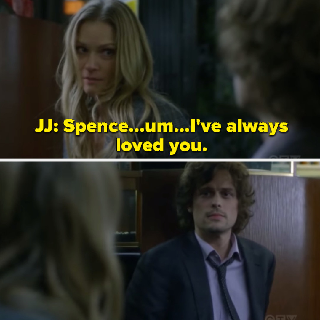 JJ telling Spencer that she has always loved him