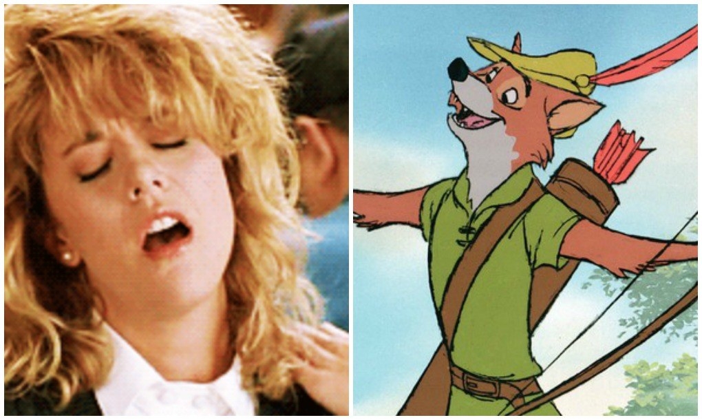 Meg Ryan fakes climaxing in When Harry Met Sally and the Robin Hood fox