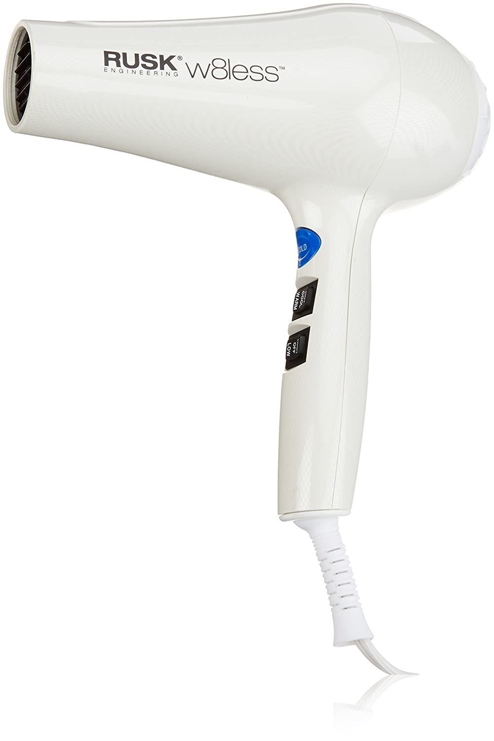 the white hair dryer