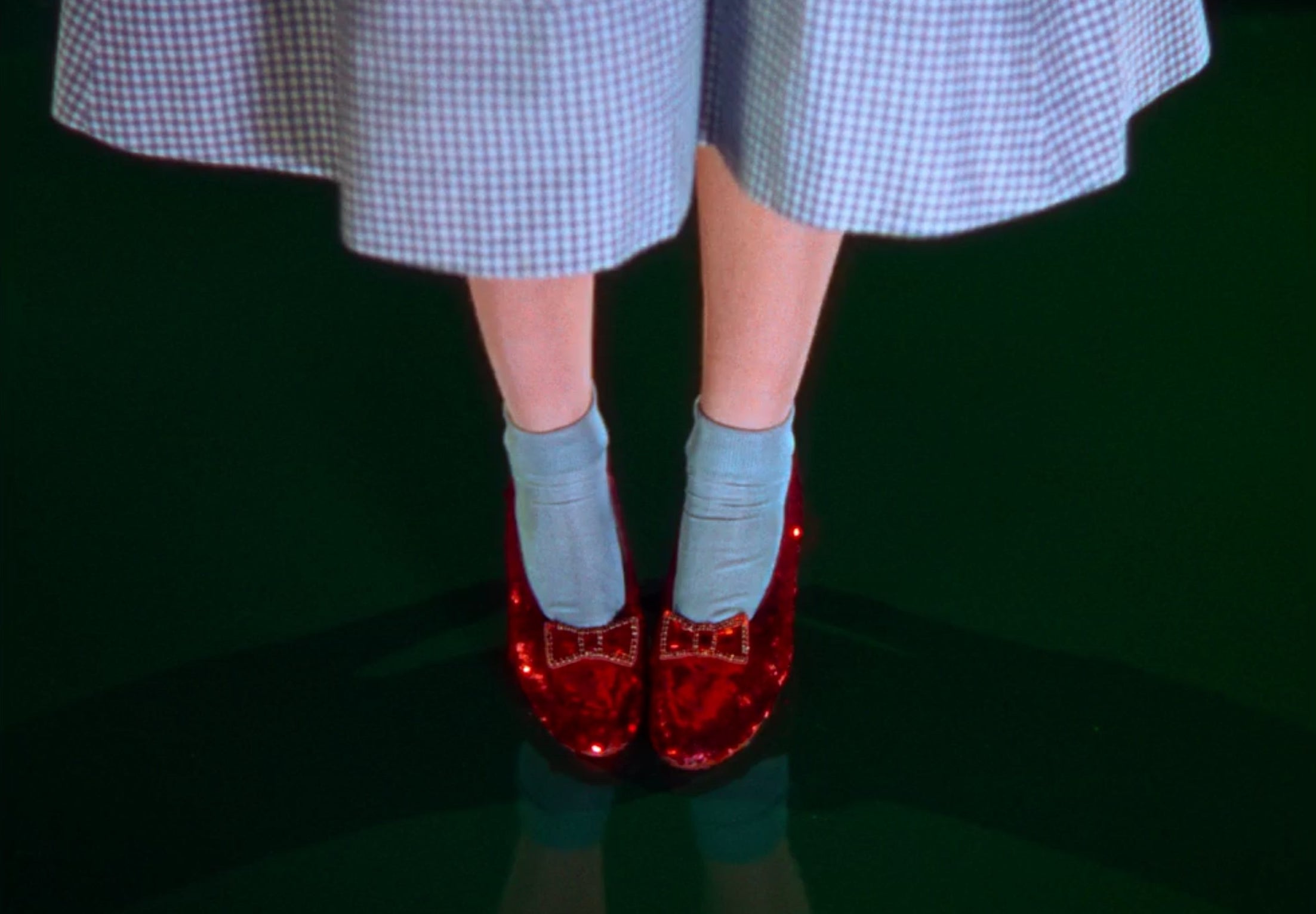 A pair of ruby slippers