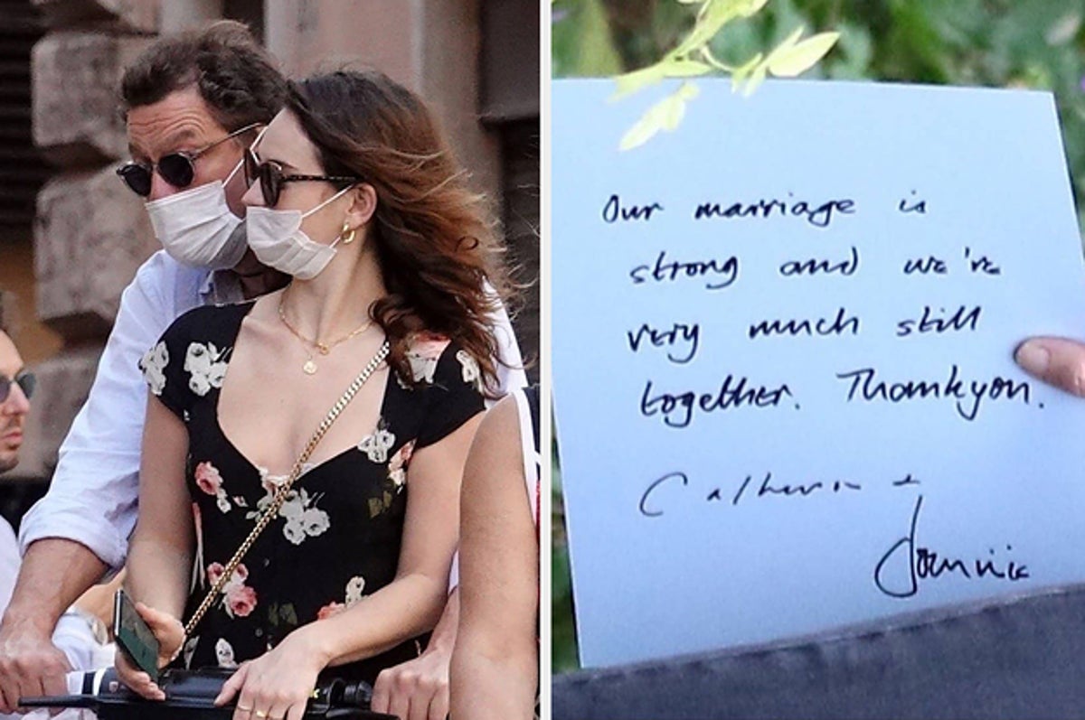 Dominic West Handwritten Note About His Marriage