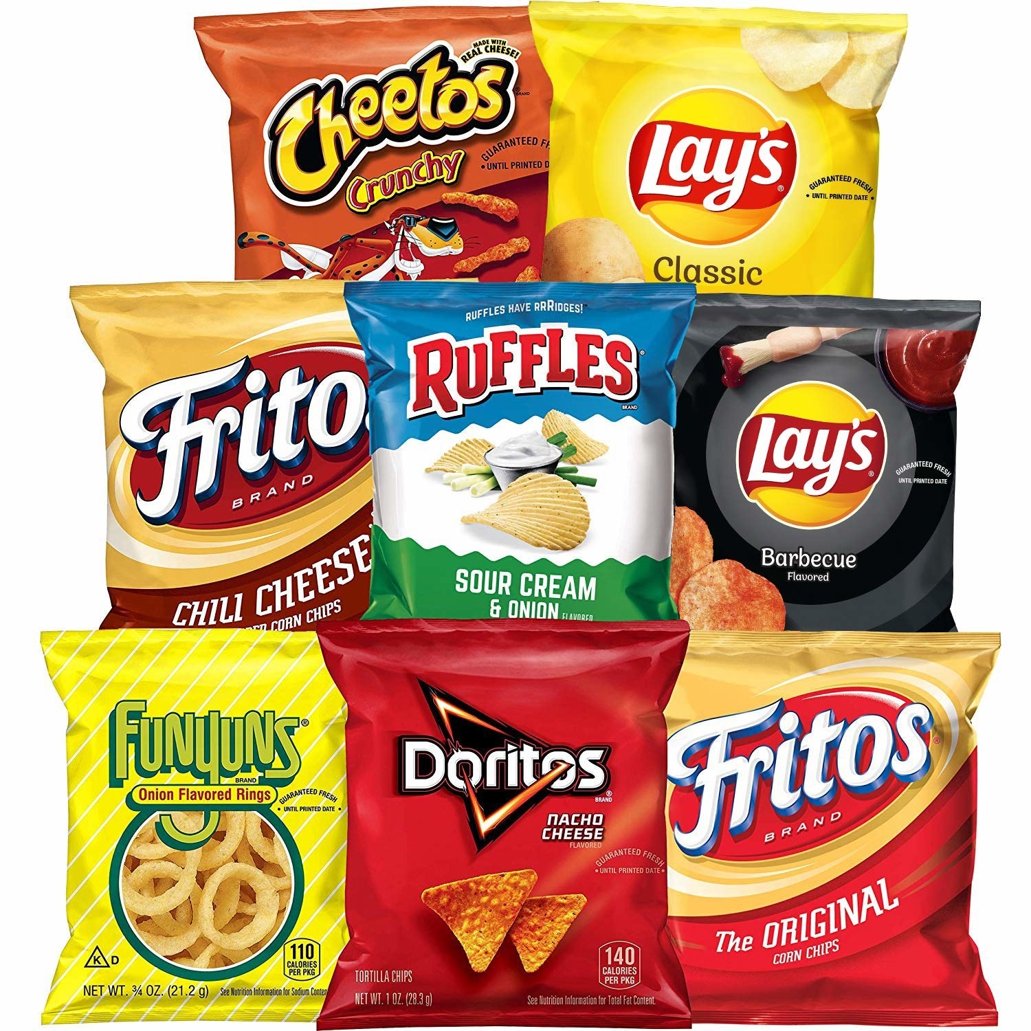 the bags of chips
