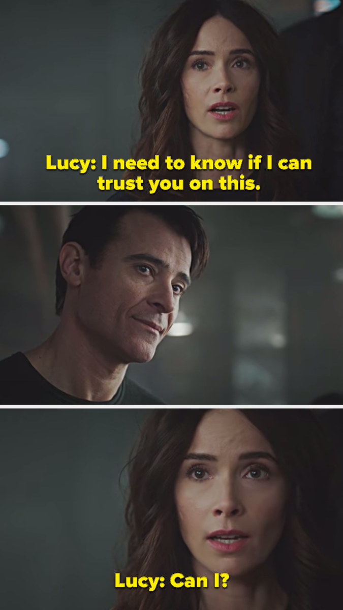 Lucy asking Flynn if she can trust him