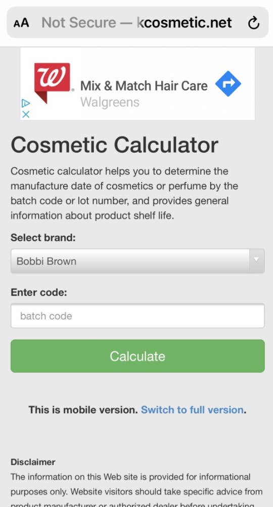 Calculator expiration skin care date Guide To