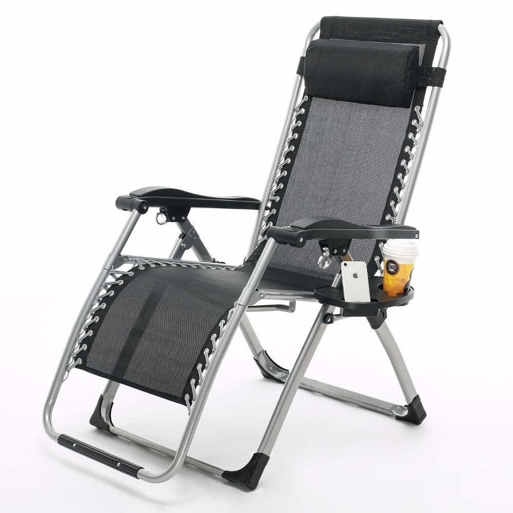 An EQUAL Zero Gravity Recliner in black.